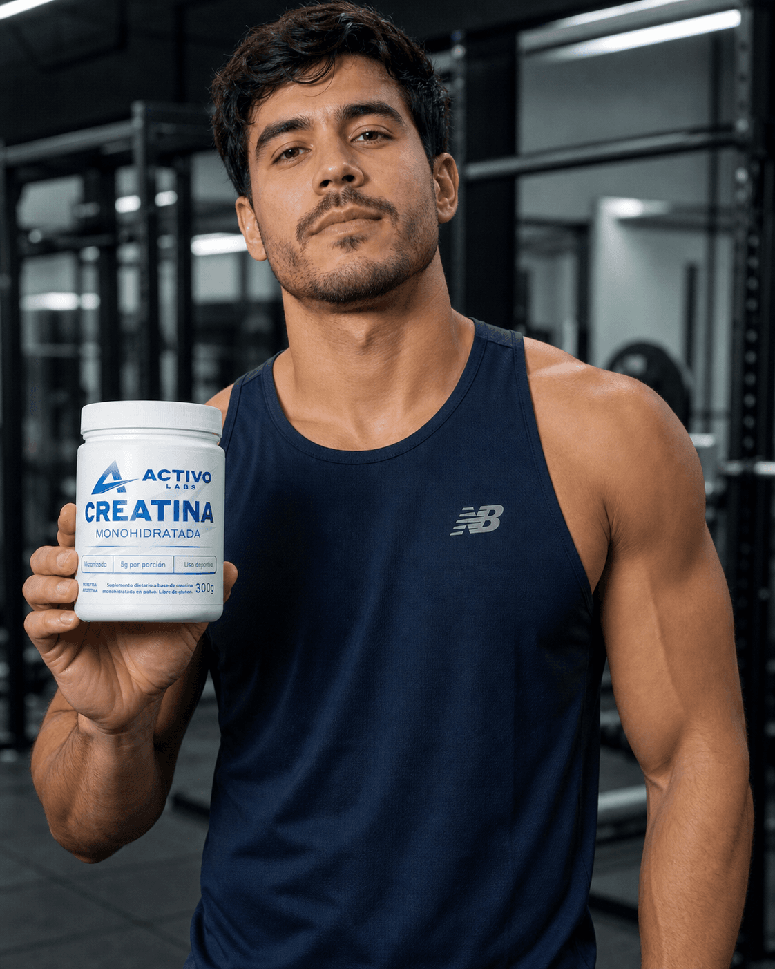 Atleta hombre con Activo Labs Creatina